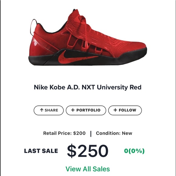 Nike Kobe A.D NXT University Red size 9/men’s - Picture 5 of 5